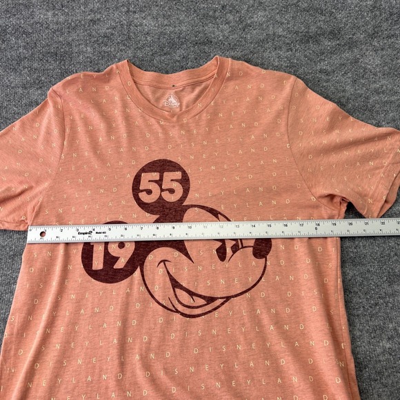 Disney Parks‎ Disneyland Peach Short Sleeved T-Shirt Men's Large.  Mickey Mouse. - Picture 4 of 6